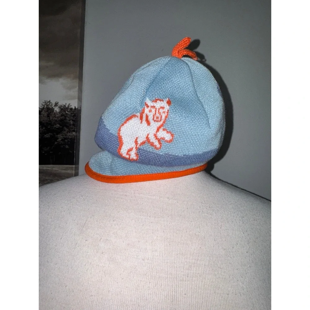 Patagonia Baby Reversible Beanie - Polar Bears Play Big Sky Blue baby size 12M